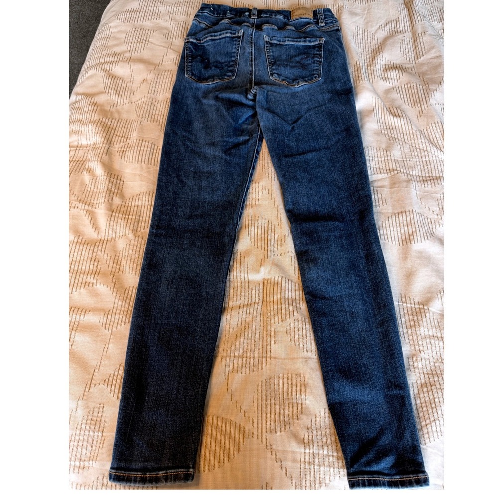 American Eagle Super Hi-Rise Jegging Dark Wash Skinny Jeans Size 2 Short